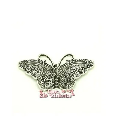 Mariposa 63x35mm, Plateada Mariposa 63x35mm