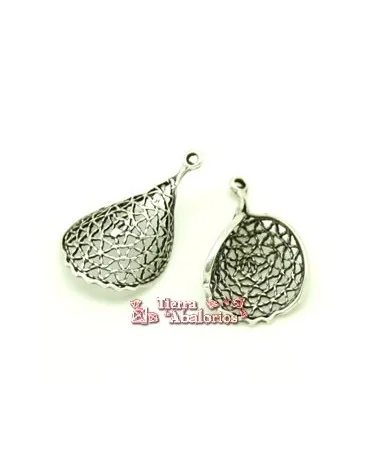 Colgante para Pendiente 27x16mm, Plateado