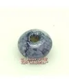 Cerámica Rondel 14x8mm Agujero 3,5mm Azul Mosaico
