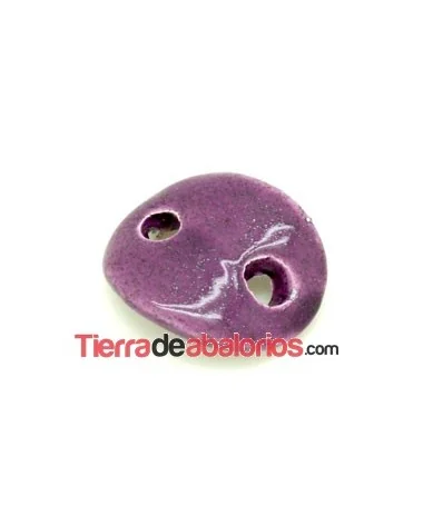 Calabrote Cerámica 30x25mm Morado con Brillos
