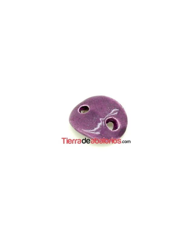 Calabrote Cerámica 30x25mm Morado con Brillos Calabrote Cerámica 30x25mm Morado con Brillos