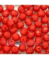 Facetada 8mm Rojo Mate
