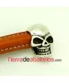 Terminal Media Caña Calavera 18x9mm Agujero 10x5mm