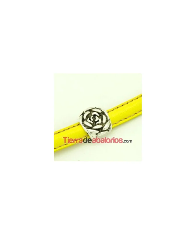 Entrepieza Media Caña Flor 16mm Agujero 10x5mm Entrepieza Media Caña Flor 16mm Agujero 10x5mm