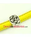 Entrepieza Media Caña Flor 16mm Agujero 10x5mm