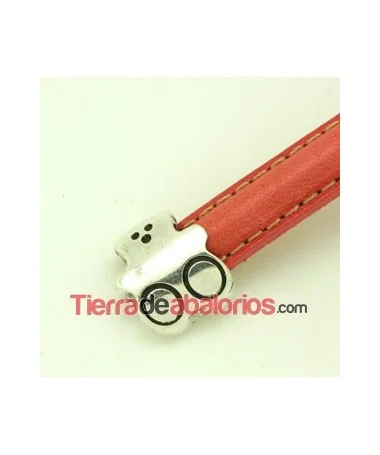 Terminal Media Caña Osito 17x15mm Agujero 10x5mm