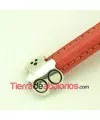 Terminal Media Caña Osito 17x15mm Agujero 10x5mm