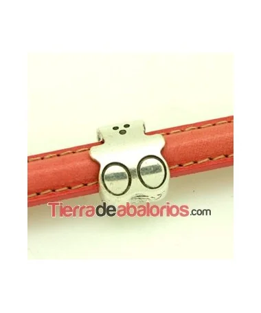 Entrepieza Media Caña Osito 17x15mm Aguejro 10x5mm