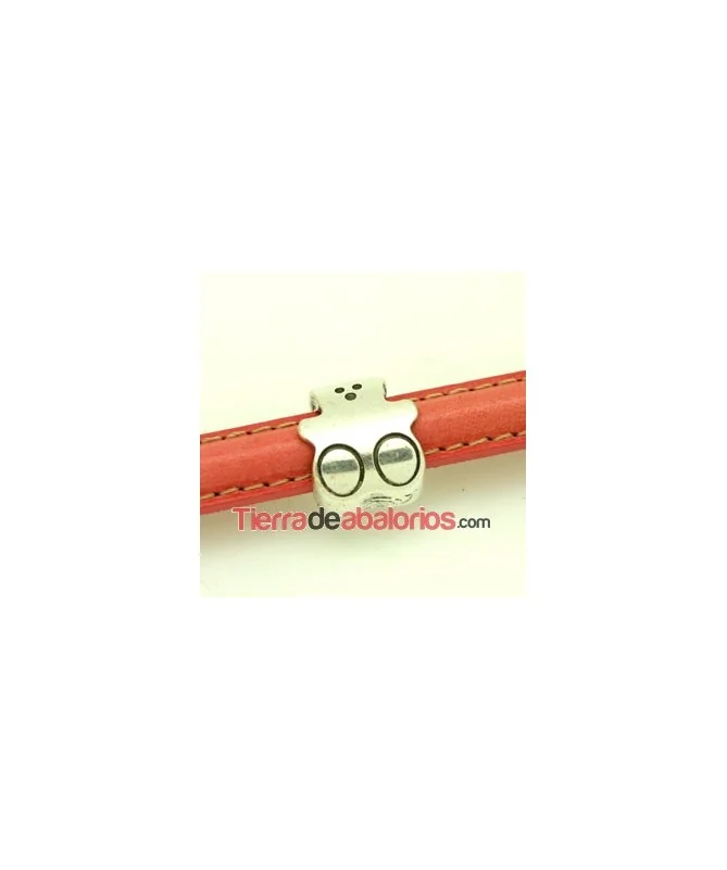 Entrepieza Media Caña Osito 17x15mm Aguejro 10x5mm