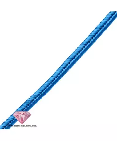 Cordón Soutache Rayon 3mm Azul Capri Cordón Soutache Rayon 3mm Azul Capri