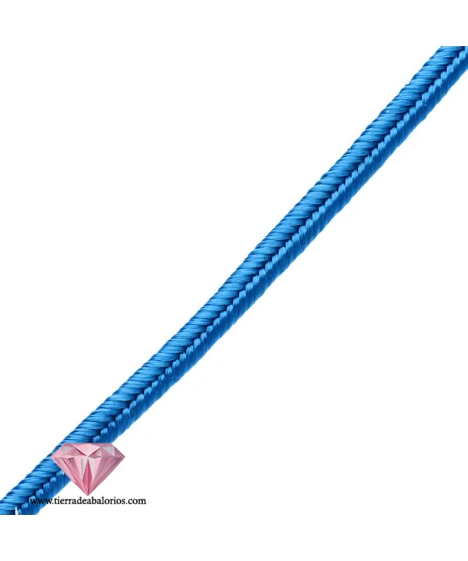 Cordón Soutache Rayon 3mm Azul Capri