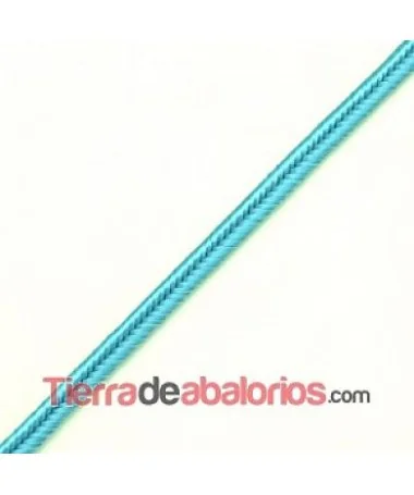 Cordón Soutache Rayon 3mm Celeste Cordón Soutache Rayon 3mm Celeste