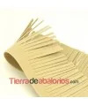 Fleco de Antelina de 5cm. Beige (½ Metro)