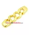 Entrepieza Eslabones de 60x16mm Agujero 6x2.5mm Dorada