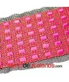 Tira de Strass Dorada con Cabujones de Resina Rosa Tira de Strass Dorada con Cabujones de Resina Rosa