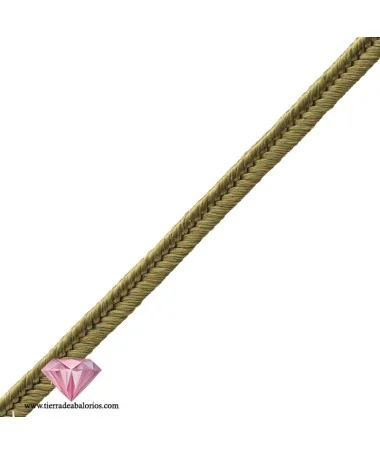 Cordón Soutache Rayon 3mm Verde Militar