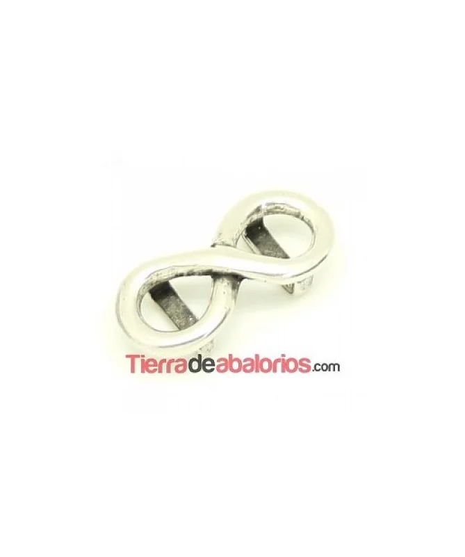 Pasador Infinito 31x15mm Agujero 10x3mm, Plateada