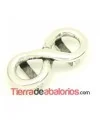 Pasador Infinito 31x15mm Agujero 10x3mm, Plateada