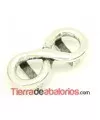 Pasador Infinito 31x15mm Agujero 10x3mm, Plateada