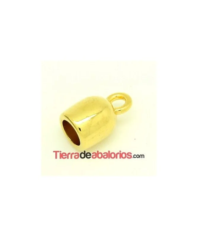 Terminal con Anilla 18x11mm Agujero 7mm Dorado