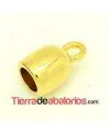 Terminal con Anilla 18x11mm Agujero 7mm Dorado