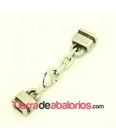 Mosquetón 12mm con Terminales, Agujero 6x3mm y Cadena. Mosquetón 12mm con Terminales, Agujero 6x3mm y Cadena.