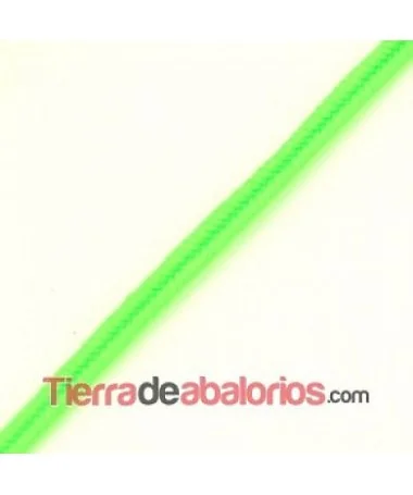Cordón Soutache Rayon 3mm Verde Fluorescente