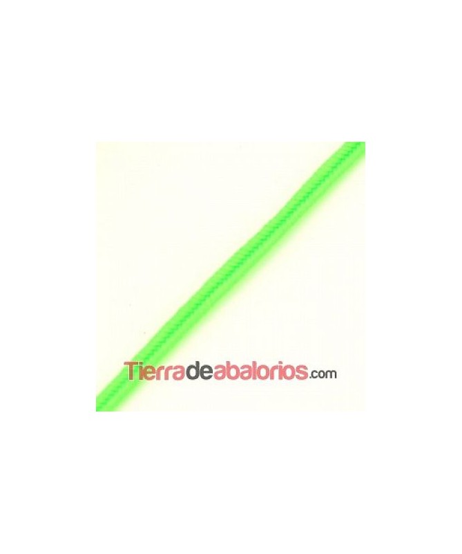 Cordón Soutache Rayon 3mm Verde Fluorescente