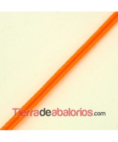 Cordón Soutache Rayon 3mm Naranja Fluorescente
