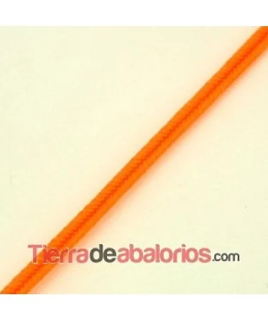 Cordón Soutache Rayon 3mm Naranja Fluorescente