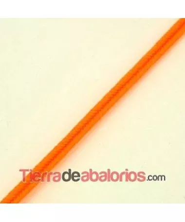 Cordón Soutache Rayon 3mm Naranja Fluorescente Cordón Soutache Rayon 3mm Naranja Fluorescente