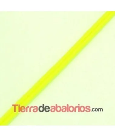 Cordón Soutache Rayon 3mm Amarillo Fluorescente