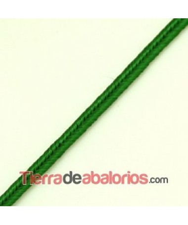 Cordón Soutache Rayon 3mm Verde Pradera
