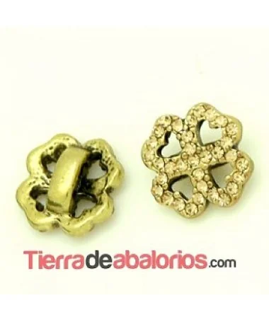 Pasador Trebol 4 Hojas 12mm Agujero 5x2mmv Oro Viejo Pasador Trebol 4 Hojas 12mm Agujero 5x2mmv Oro Viejo