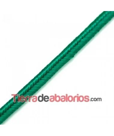 Cordón Soutache Rayon 3mm Verde Esmeralda