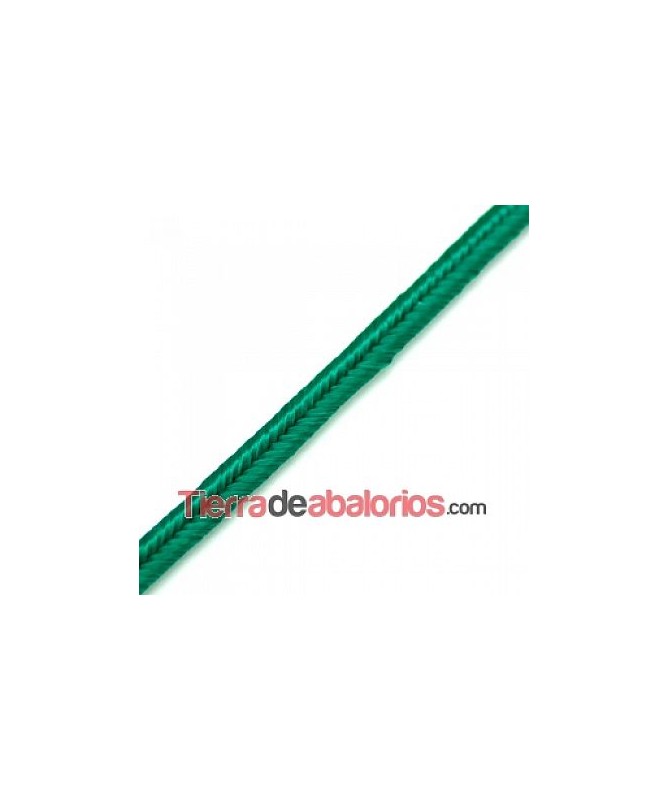 Cordón Soutache Rayon 3mm Verde Esmeralda