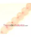 Cuarzo Rosa Bola 10mm Agujero 1mm