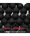 Resina Bola 8mm Agujero 1.5mm Negro Mate