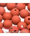 Resina Bola 8mm Agujero 1.5mm Terracota Mate