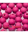 Resina Bola 8mm Agujero 1.5mm Fuscia Mate