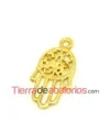 Colgante Mano de Fatima 24x13mm, Dorada