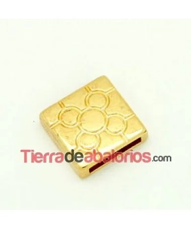 Pasador Baldosa 17x17mm Agujero 13x3mm Dorada