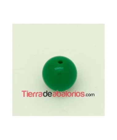 Resina Bola 12mm Agujero 1,5mm Verde
