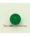 Resina Bola 12mm Agujero 1,5mm Verde