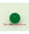 Resina Bola 12mm Agujero 1,5mm Verde