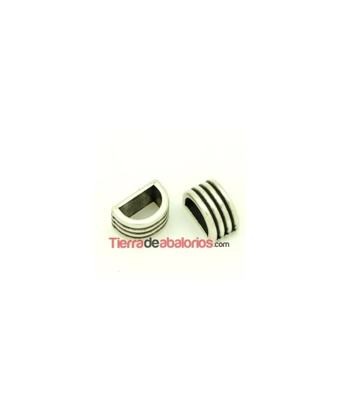 Entrepieza 3 Rayas Media Caña 13x7mm Agujero 10x5mm