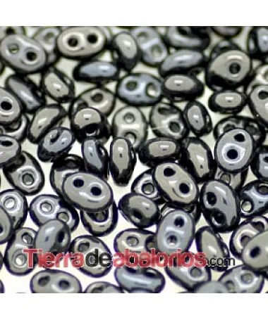 Twin Bead 2,5x5mm Negro Twin Bead 2,5x5mm Negro