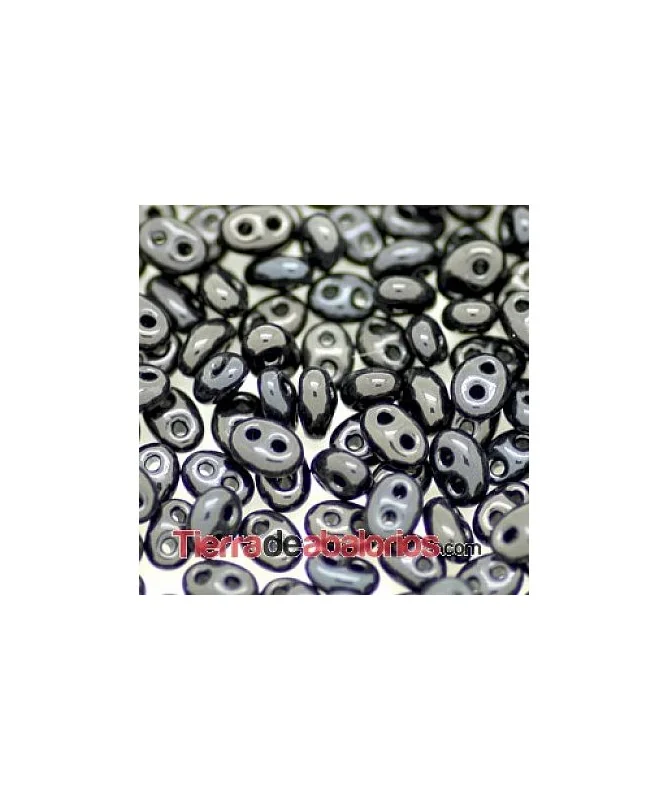 Twin Bead 2,5x5mm Negro