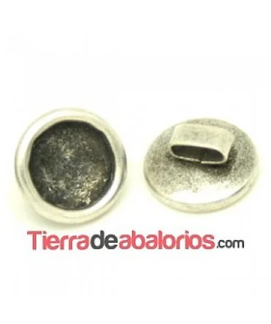 Pasador 16mm Agujero 7x2,5mm para Rivoli 12mm, Plateado Pasador 16mm Agujero 7x2,5mm para Rivoli 12mm, Plateado
