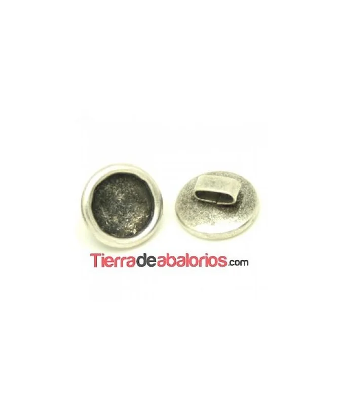 Pasador 16mm Agujero 7x2,5mm para Rivoli 12mm, Plateado